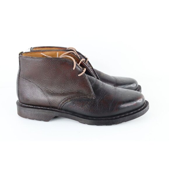 Vintage Dr Martens Mens 11 Distressed Pebble Grain Leather Chukkas Chukka Boots main image 11
